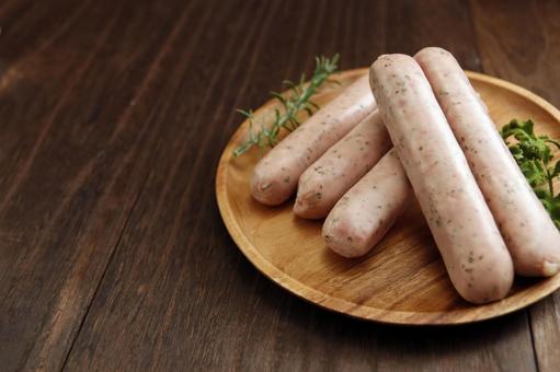 生ソーセージの盛り合わせ 生ソーセージの盛り合わせ ソーセージ,生肉,豚肉の写真素材