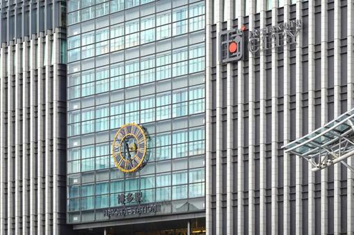博多駅（アップ） 博多駅ビル,jr博多シティ,博多駅の写真素材