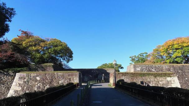 名古屋城　二の丸　東門跡 名古屋城,尾張徳川家,御三家の写真素材