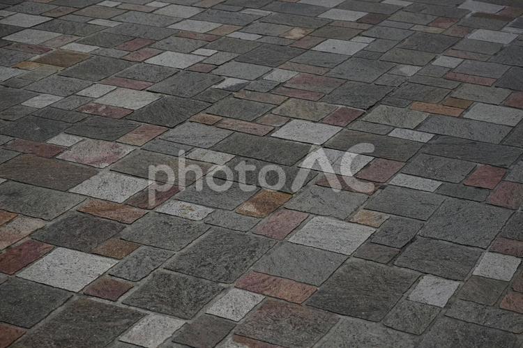タイル模様 石畳,テクスチャ,背景素材の写真素材