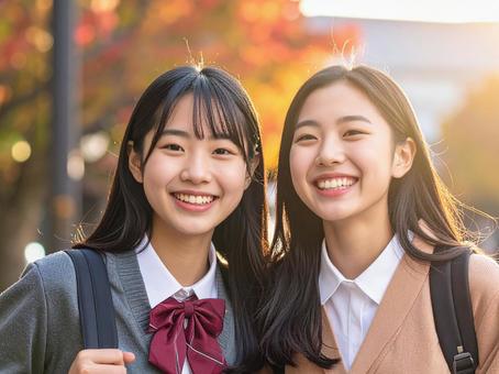 女子高生の写真
