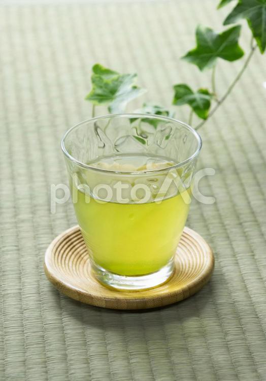 冷たく冷やしたお茶 お茶,冷茶,緑茶の写真素材