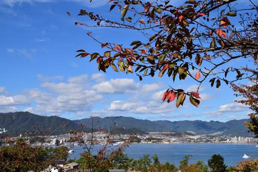 宮島から見た瀬戸内風景 宮島から見た瀬戸内風景の写真