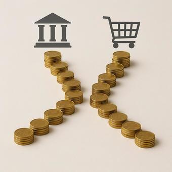 分かれるお金の使い道 分かれるお金の使い道の写真