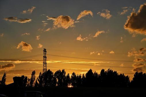 夕焼け 2025/7/21 夕焼け 2025/7/21 夕焼け,夕暮れ,夕方の写真素材