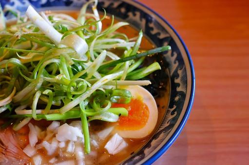 ラーメン店のとんこつ味噌ネギラーメン ラーメン店のとんこつ味噌ネギラーメン ラーメン,ネギ,とんこつの写真素材