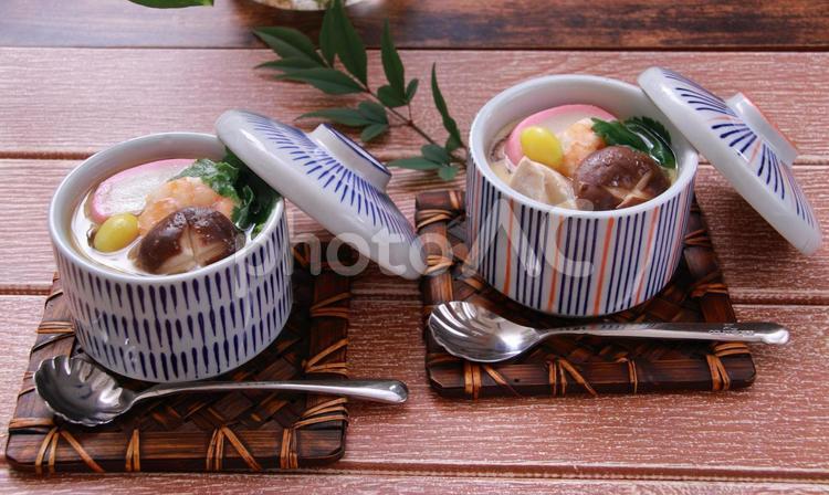 茶碗蒸し　具沢山 料理,食べ物,和食の写真素材
