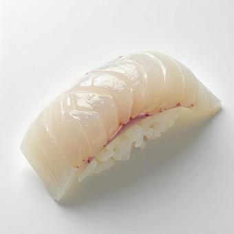 白身魚の握り寿司の写真