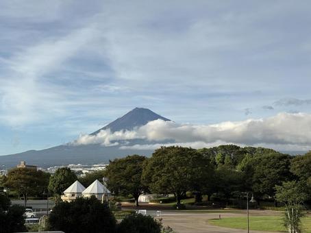 富士山 富士山 富士山,雲,いただきの写真素材