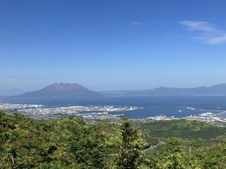 須々原展望台 須々原展望台 須々原展望台,鹿児島市,展望台の写真素材