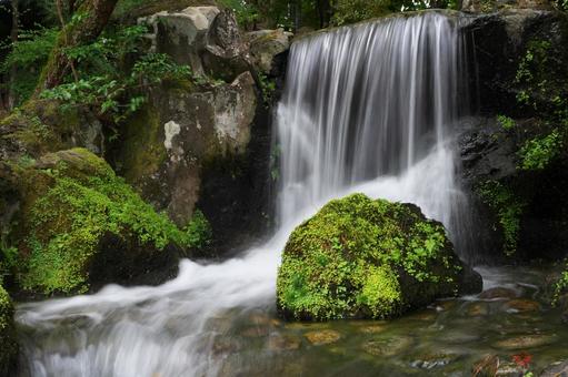 庭園の滝 庭園の滝 庭園,滝,水流の写真素材