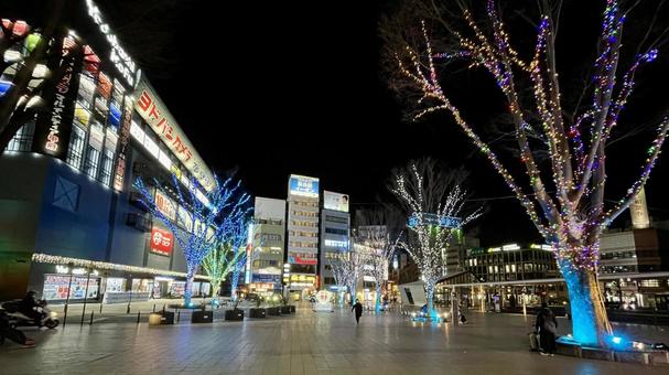 駅前の風景 駅前の風景の写真