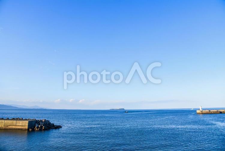 熱海の海を眺めて 熱海,熱海市,静岡県の写真素材