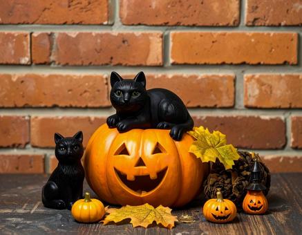 ハロウィンの飾り ハロウィンの飾りの写真