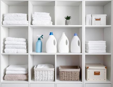 オシャレな収納棚の写真