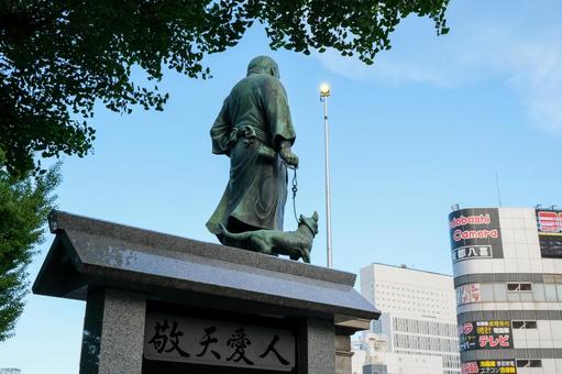 上野恩賜公園の西郷隆盛像 上野恩賜公園,上野,西郷隆盛の写真素材