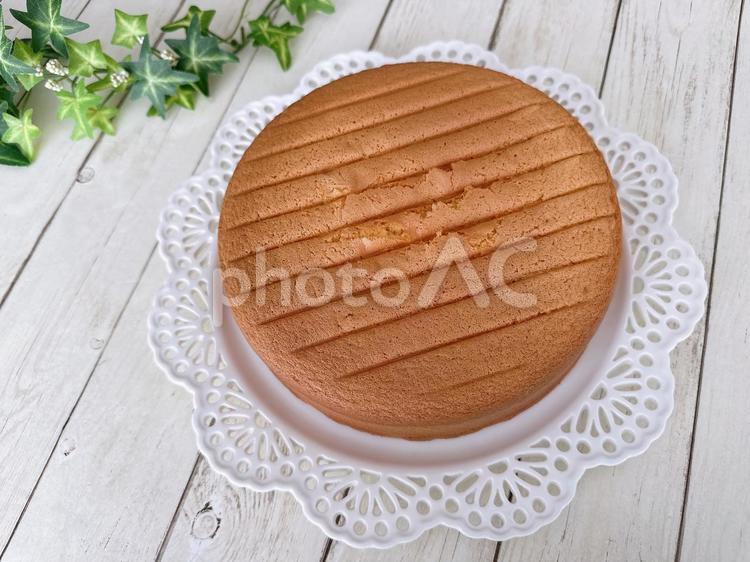 スポンジケーキ スポンジケーキ,ジェノワーズ,ホールケーキの写真素材