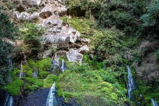 高千穂峡　玉垂の滝 高千穂峡,玉垂の滝,高千穂の写真素材