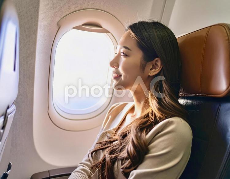 旅行を楽しみにしている女性 女性,日本人,若いの写真素材