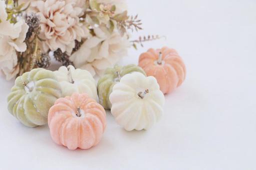 花とかぼちゃのインテリア 花とかぼちゃのインテリア ハロウィン,かぼちゃ,秋の写真素材