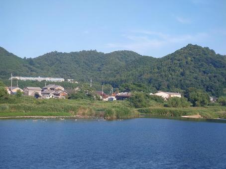 山と川と雲・日本の自然風景 山と川と雲・日本の自然風景 自然,壁紙,山の写真素材