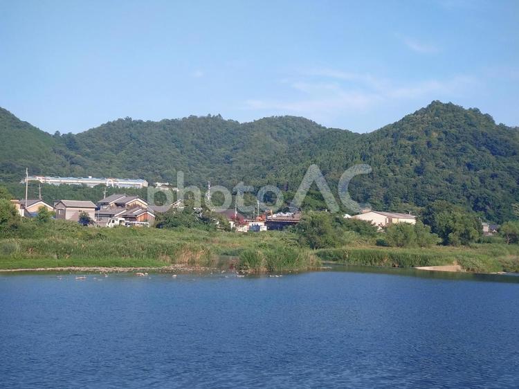 山と川と雲・日本の自然風景 自然,壁紙,山の写真素材