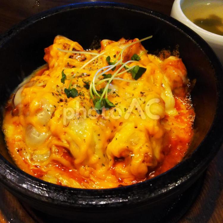 チーズタッカルビ　韓国料理 チーズタッカルビ,韓国料理,コリアンの写真素材