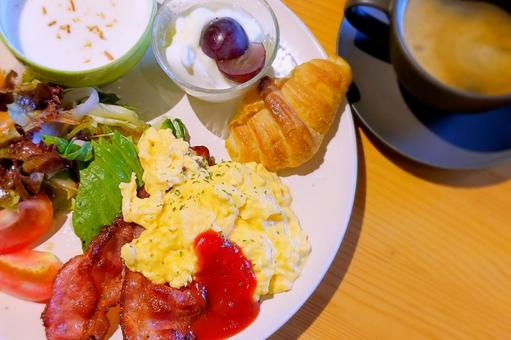 朝ごはんモーニングプレート 朝ごはんモーニングプレートの写真