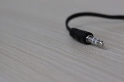 イヤホンジャック イヤホン,イヤホンジャック,端子の写真素材