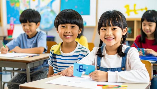 教育 英会話教室でレッスンを受ける子供 教育 英会話教室でレッスンを受ける子供の写真