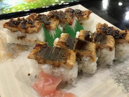 瀬戸内の味覚(アナゴの箱寿司) 瀬戸内の味覚(アナゴの箱寿司) アナゴ,穴子,焼き穴子の写真素材