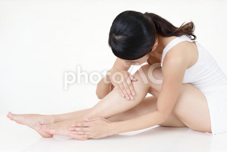 ボディケアイメージ 女性,足,脚の写真素材