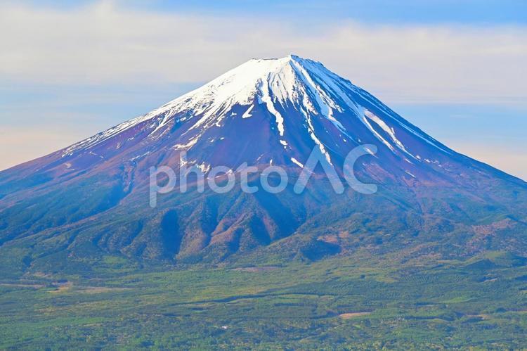 早朝の富士山（山梨笛吹） 富士山,河口湖,朝焼けの写真素材