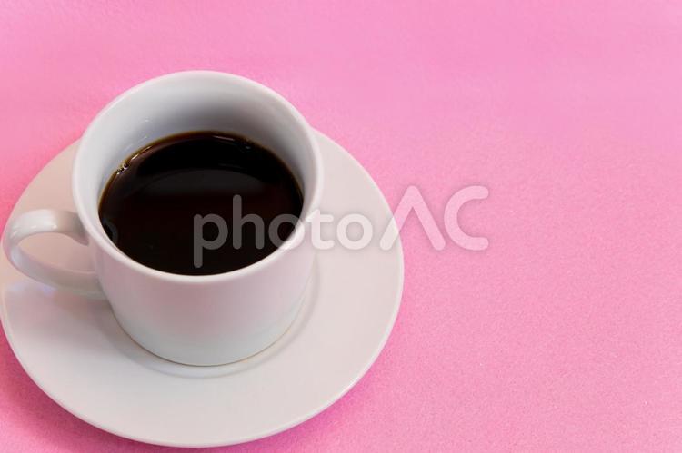 珈琲 コーヒー,ピンク,ピンク背景の写真素材