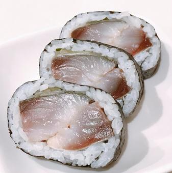 しめ鯖巻き しめ鯖巻き シメ鯖巻き,しめ鯖巻き,海鮮の写真素材