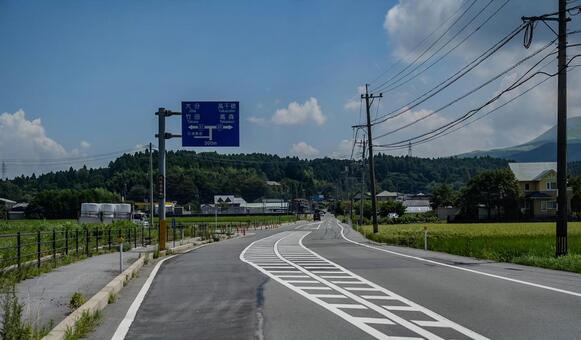 熊本県ドライブ ドライブ,車窓,熊本県の写真素材