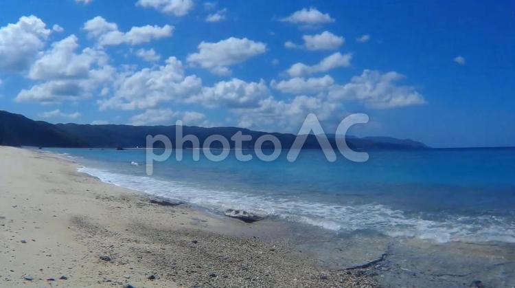 奄美の海-9　大浜海浜公園 海,夏の海,海と空の写真素材