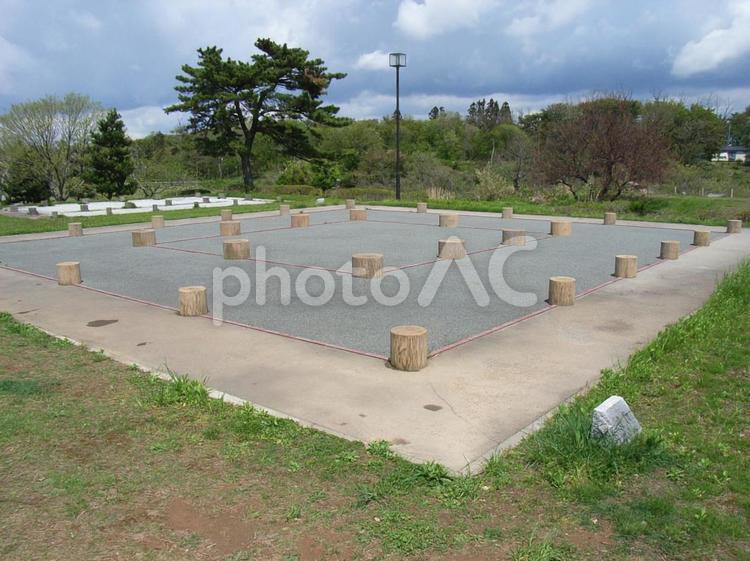 秋田城鵜ノ木地区建物群 秋田城,城柵,出羽柵の写真素材
