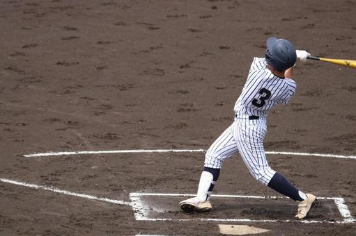 野球 野球 野球,高校野球,バッターの写真素材
