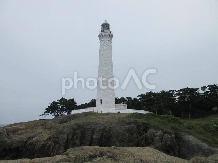 出雲日御碕灯台 日御碕,灯台,世界の歴史的灯台100選の写真素材
