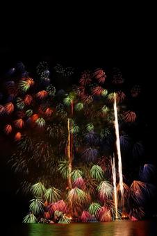 Spectacular fireworks lighting up the night sky, JPG