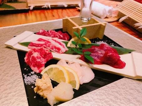 熊本 馬刺し 熊本 馬刺し 馬刺し,肉,刺身の写真素材