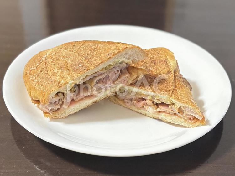 キューバサンド キューバサンド,ホットサンド,サンドイッチの写真素材