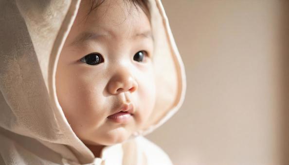 モチモチの赤ちゃんの写真