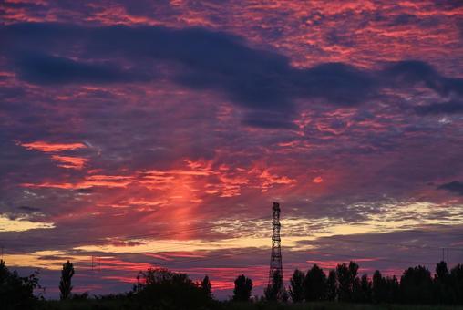 夕焼け 夕焼けの写真