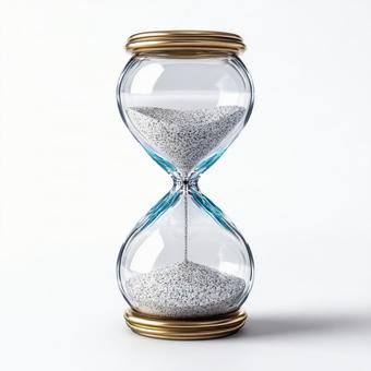モダンなデザインの砂時計 モダンなデザインの砂時計の写真
