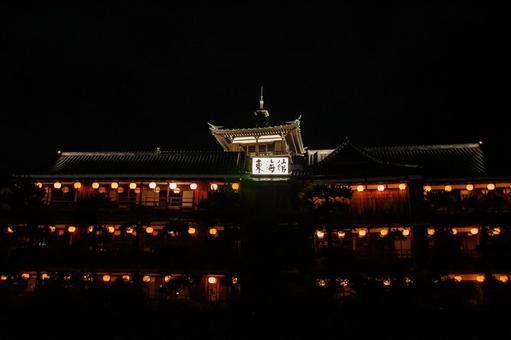 夜の伊東 東海館  東海館,レトロ,夜景の写真素材