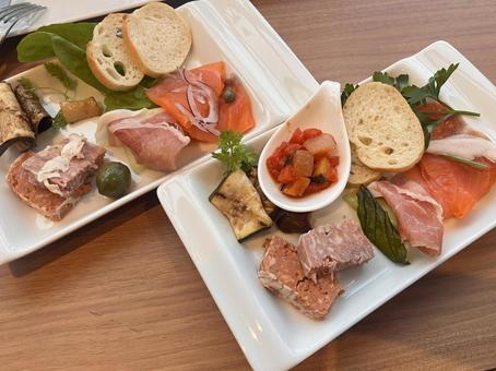 オードブル フランス料理,料理,食事の写真素材