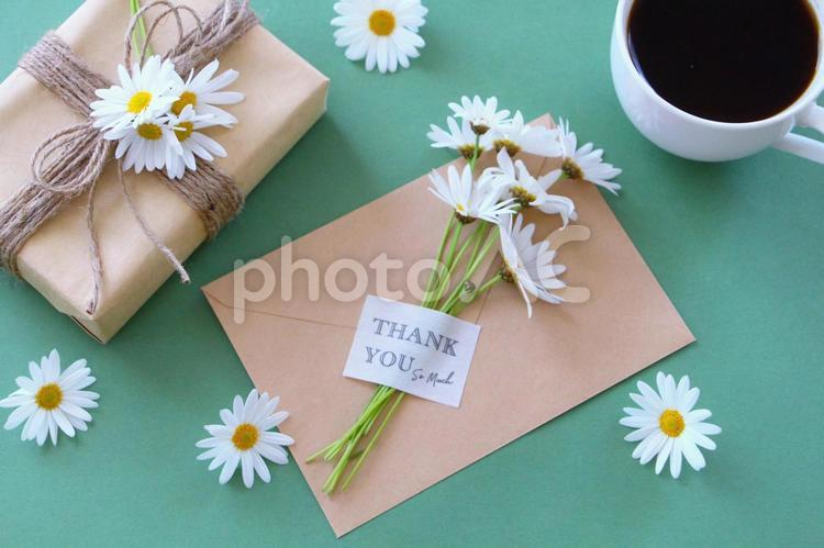 父の日のありがとう 父の日,花,プレゼントの写真素材