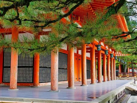 平安神宮の神楽殿 平安神宮の神楽殿の写真